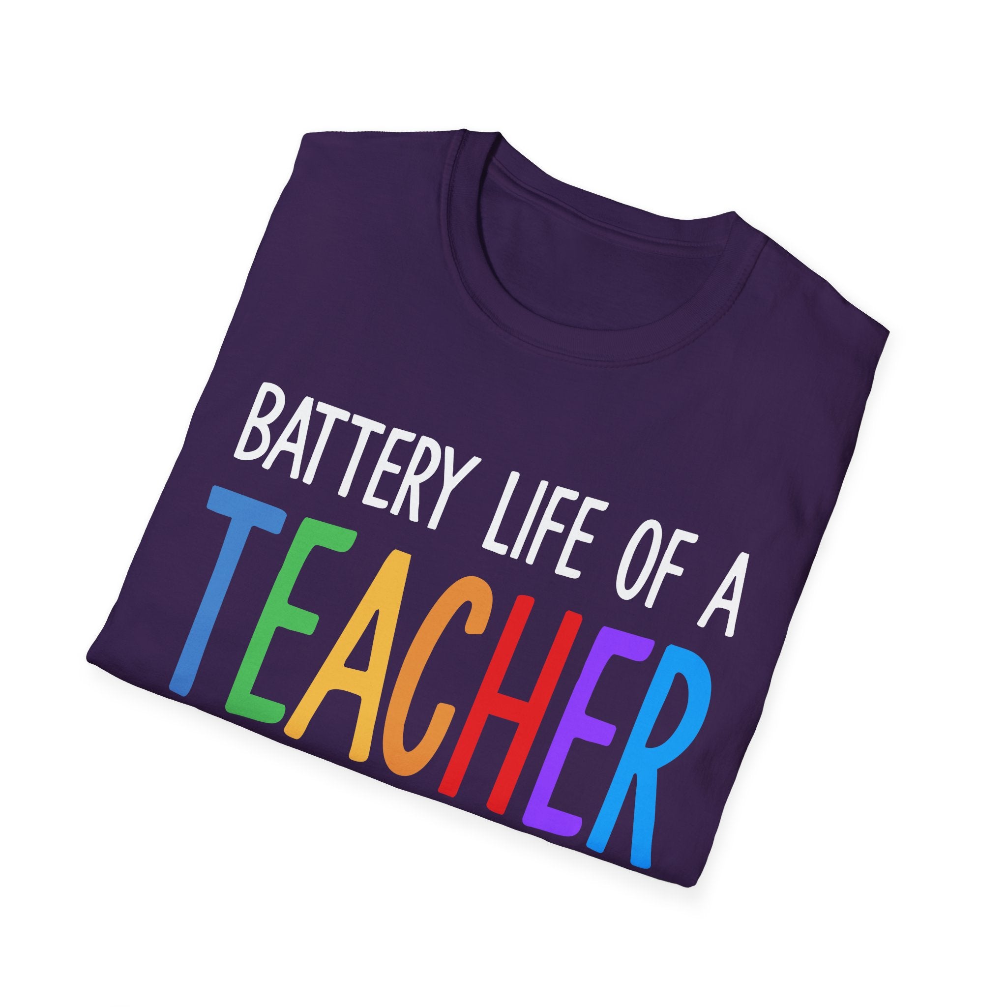 Teacher Battery Life Graphic Tee - Unisex T-Shirt for Educators
