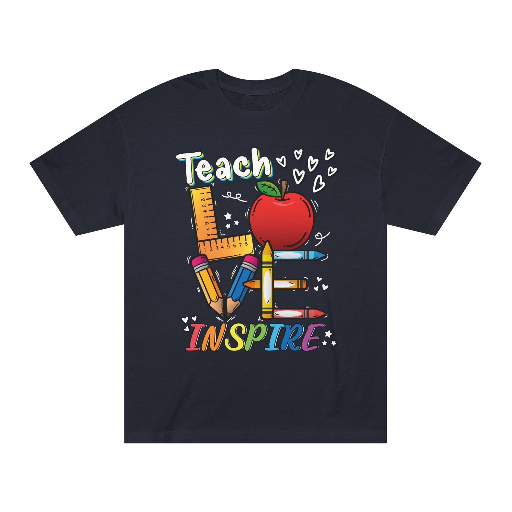 Teach Love Inspire Colorful Teacher Appreciation Tee