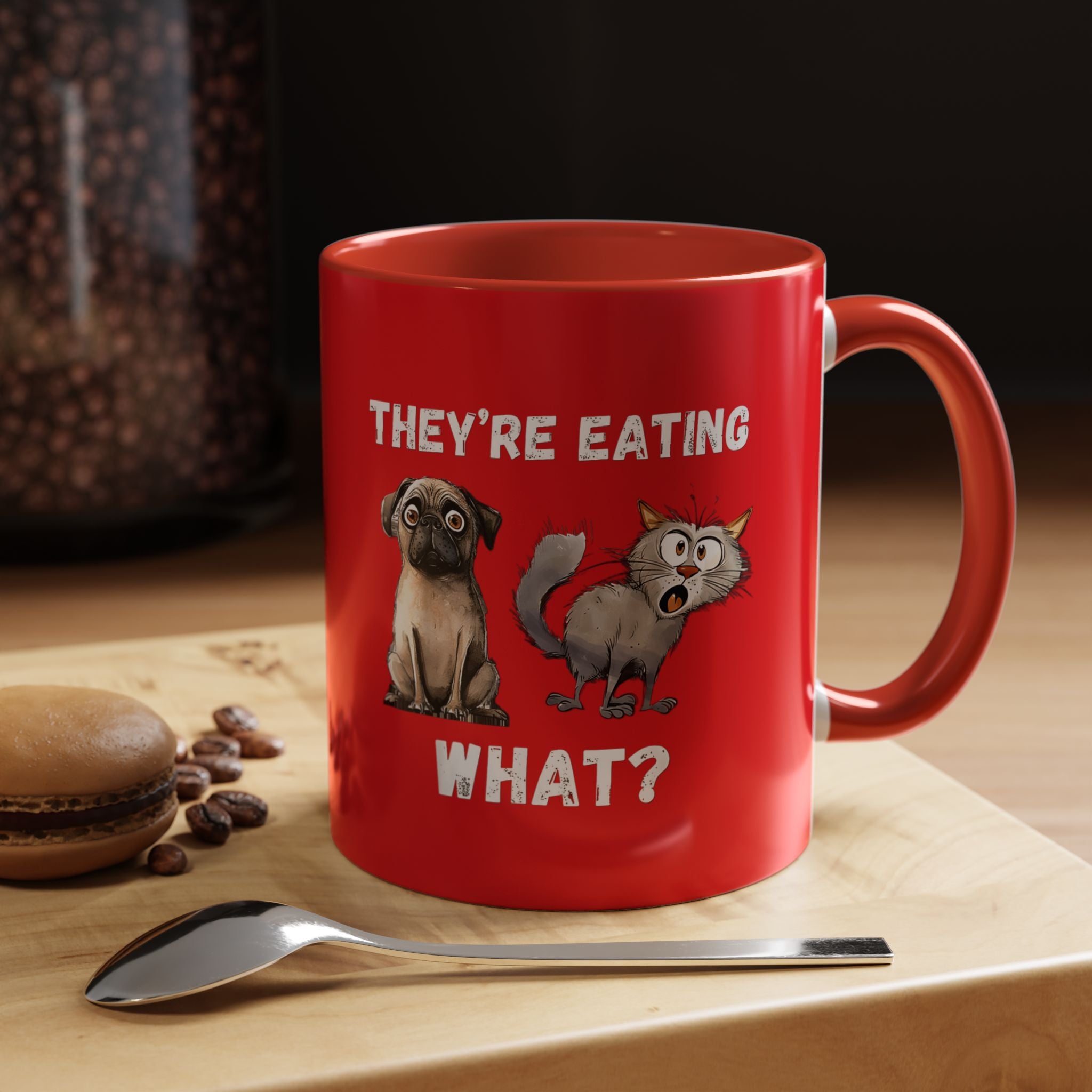 They Are Eating What Accent Coffee Mug